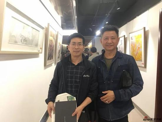 研究会画家徐仲芳先生和画家张春生先生