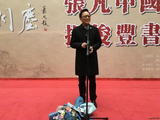 中国画学会副会长、江苏省中国画学会会长高云讲话