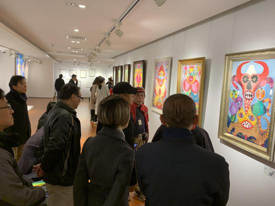 展览现场：周惠明作品