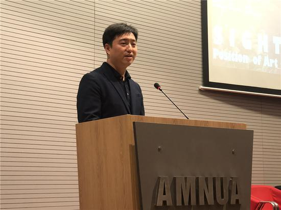 本次展览中方策展人、南京艺术学院美术馆副馆长郑闻先生
