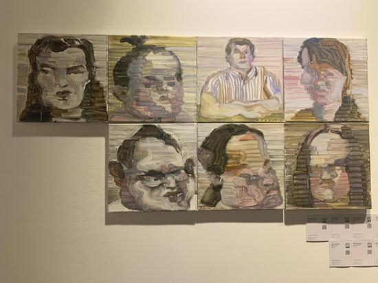 青年艺术家江上越展出作品