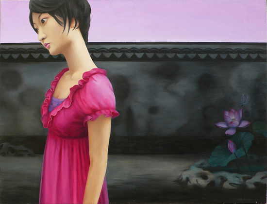 后园。荷花池 Backyard-Lotus Pond 180x120cm2010