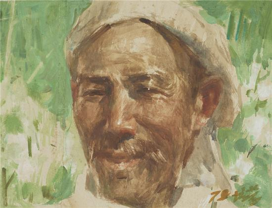 农民科学家吴吉昌_陈培荣_1978_25.8×33.5_水彩画