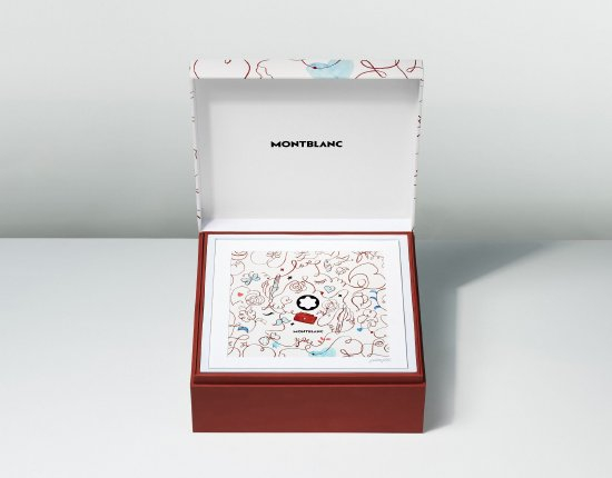 全新万宝龙七夕情意手书限量礼盒内精美插画