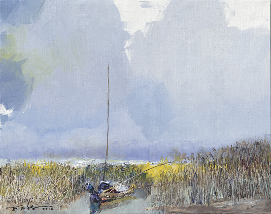 在水一方 50x40cm