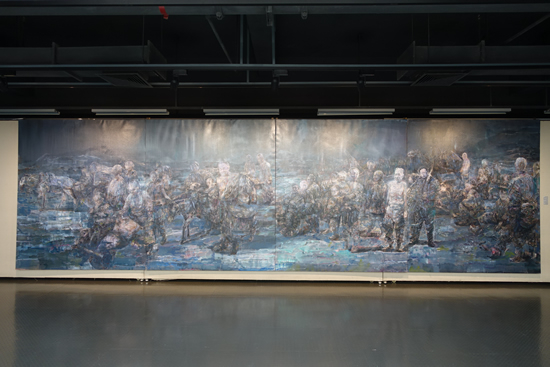 罗奇《亲爱的、那是我们曾经去过的远方》245×840cm 布面油画 2015年