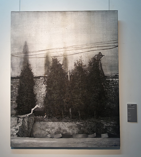 李大方《东坝》100×80cm 布面油画 2012年