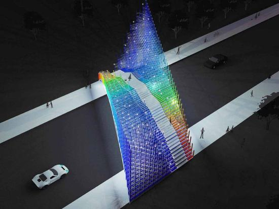 周力+白宇西作品《朝隮》