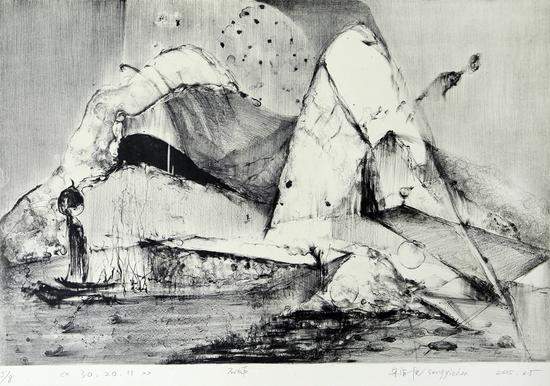宋宜忱《30·20·11》石版 60cm×40cm 2015