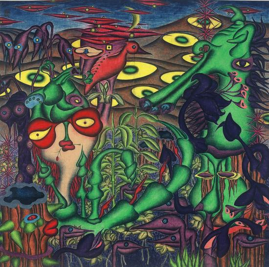 邓荣斌《午夜怨曲》103x100CM 1997年