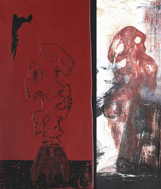 沈俊杰《沁》大漆综合材料 100X120cm 2016