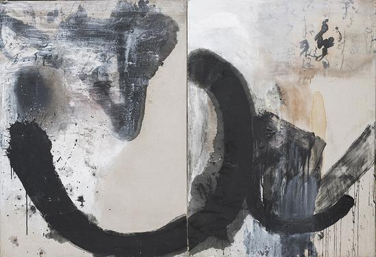 沈俊杰《20140901》布面综合材料 180X270cm 2014