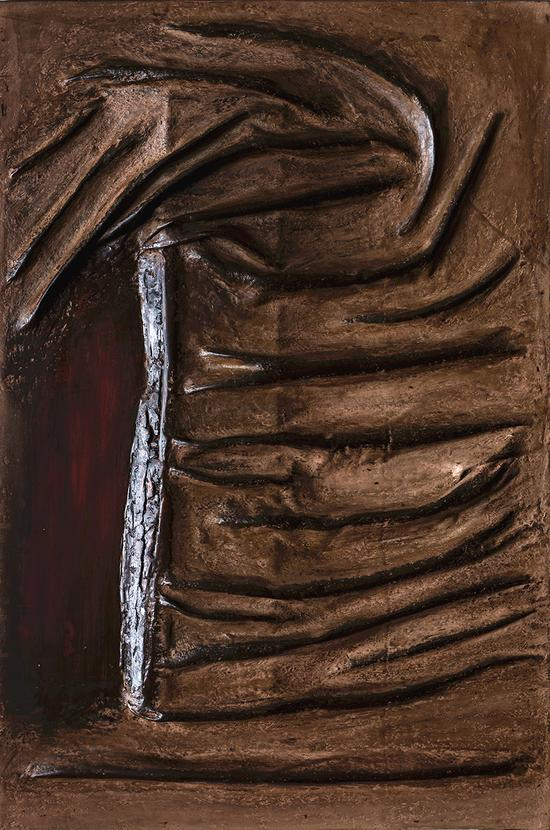 沈俊杰《纳》大漆综合材料 80X122CM 2016