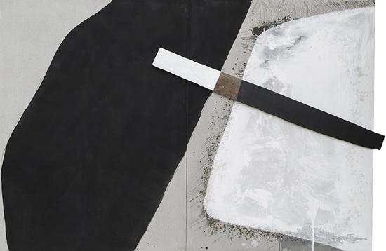 沈俊杰《天玄地黄》200X300cm 布面综合材料 2016