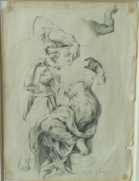 临摹米开朗琪罗