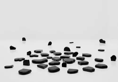 《散玉》_02 ，花岗岩，尺寸： 40-120cm ，装置 ，2011年