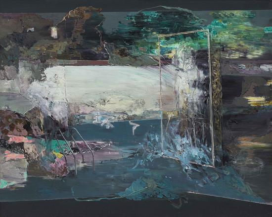 李昌龙《坏了》 100X80cm 布面油画 2014