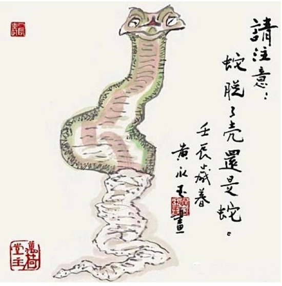 请注意：蛇脱了皮还是蛇