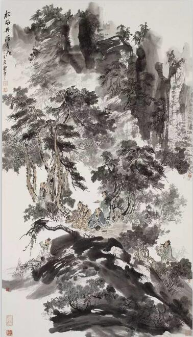 《松风酒香飞》|顾平|96cmx187cm