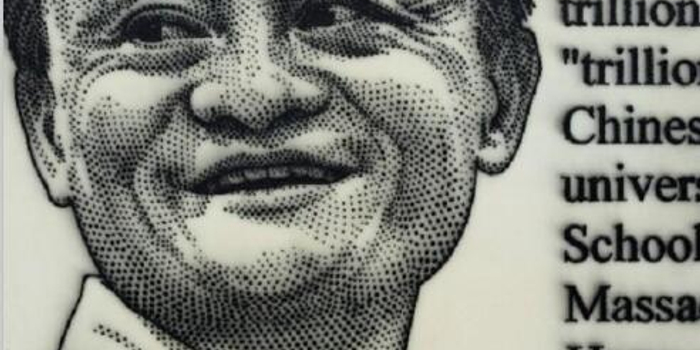 西班牙画家创作了一张马云的画像 拍出天价 手机新浪网