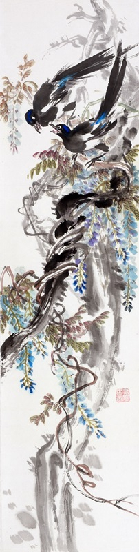 2011年对歌（138×34cm）