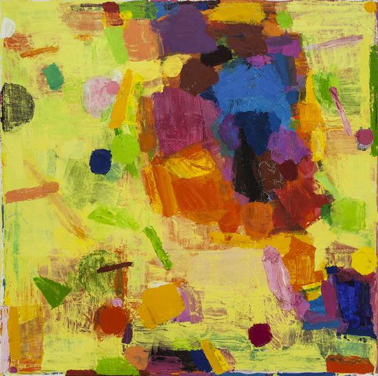 马树青《追忆普罗旺斯2》200×200cm 油画亚麻布面 2013