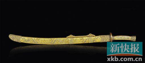 清晚 太平天国陈得才鎏金刀 雅昌供图