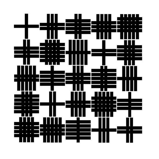 和谐的⼗字 5×5 100×100cm 布面油画 2008