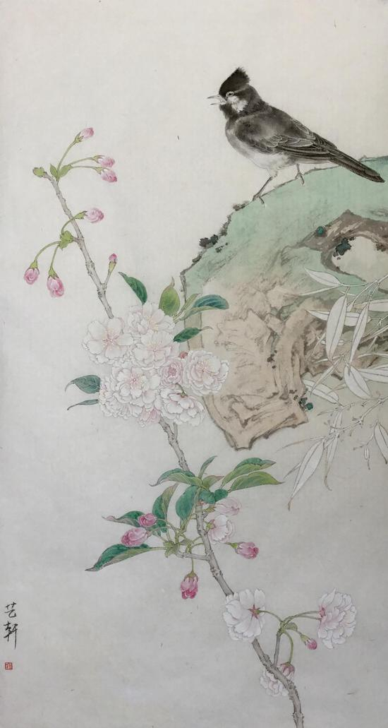 王艺轩作品《时鸣春涧中》