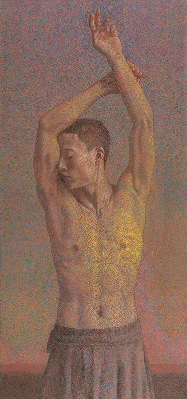 木星之二 徐晨阳 亚麻布、水性颜料、油彩 194×72.7cm 2015年