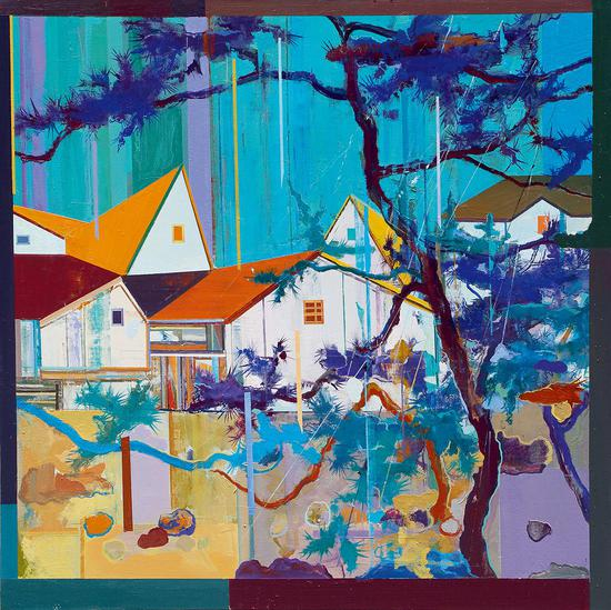 大木屋5 2017 布面油画 100×100cm
