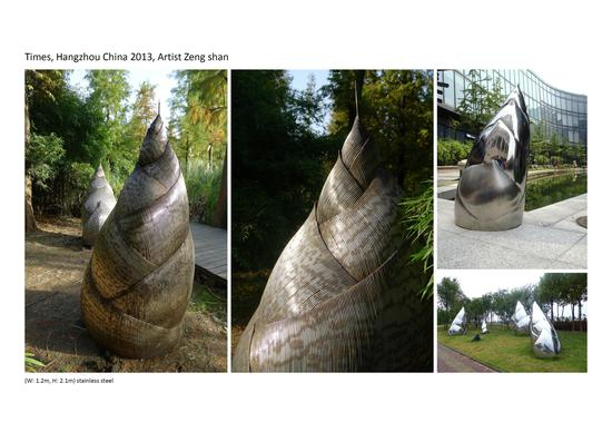 单增《与时俱进》不锈钢，150cm，2007