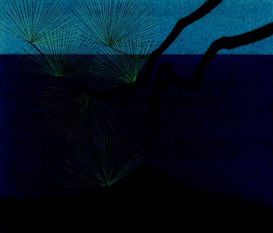 沉枝金 纸本 45x53cm 2015