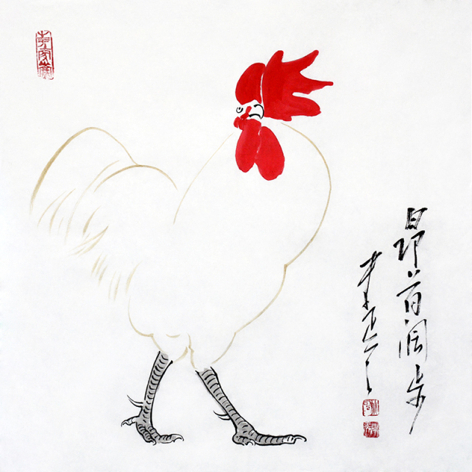 昂首阔步（ 69*70cm） 