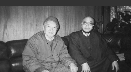 李正天与王肇民合影 