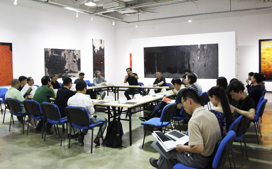 汤志义艺术展研讨会现场
