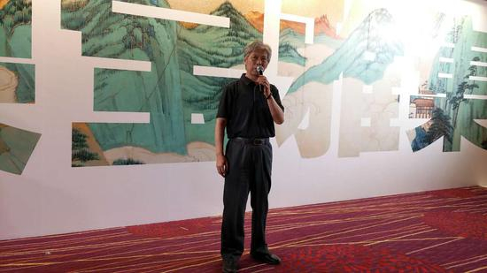 艺术家代表 唐勇力 发言