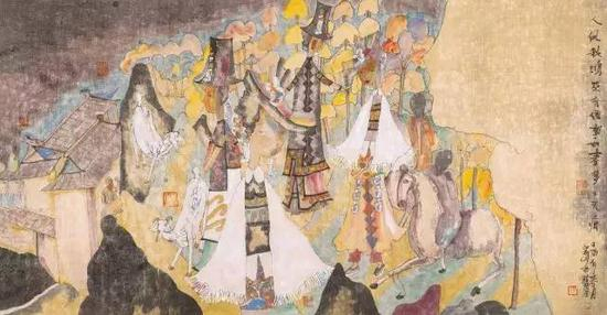 丝路情系列 作品规格 85×45cm