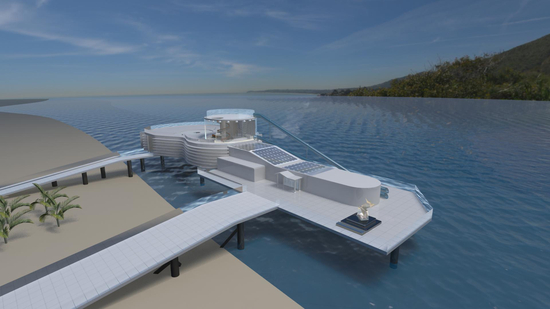 环境设计专业 倪雁冰，海上音乐家主题餐厅设计效果图