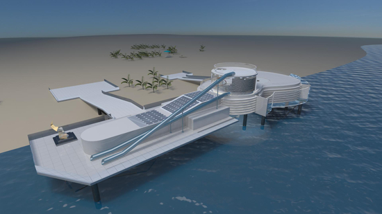 环境设计专业 倪雁冰，海上音乐家主题餐厅设计效果图