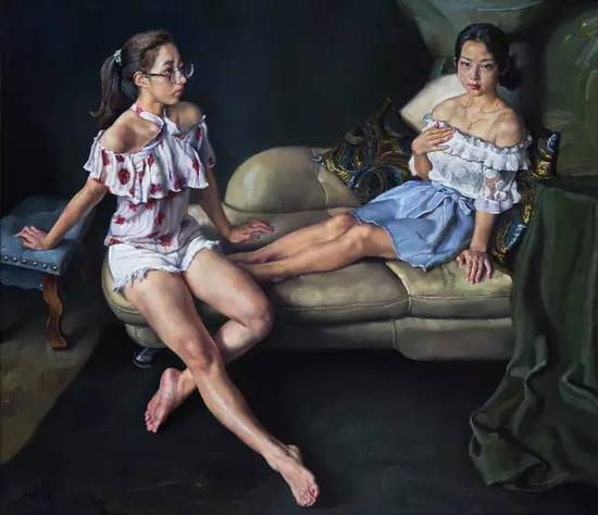陈克平《瑶。敏》150cmx130cm
