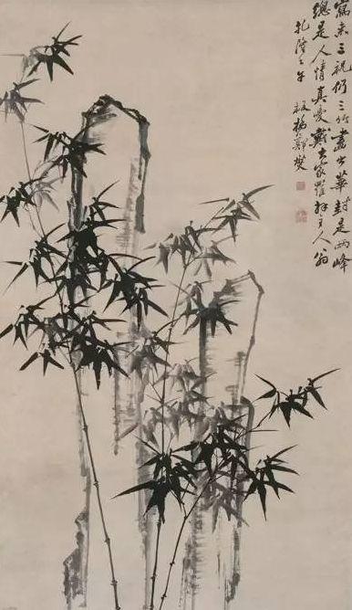 郑燮《华封三祝图曲》，纸本墨笔，167.7x92.7厘米，中国国家博物馆藏