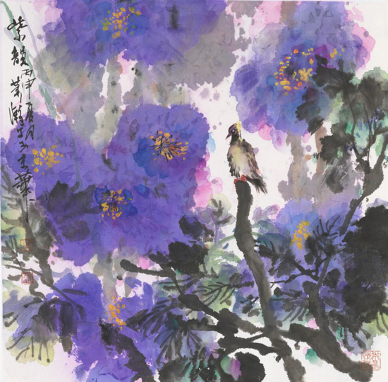 《紫韵》&nbsp; 48×48cm