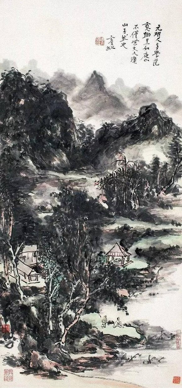 《湖山泊舟图》