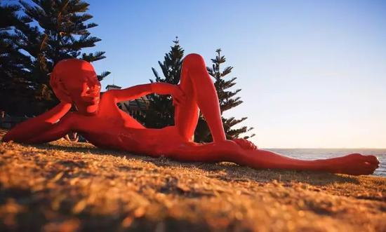 Chen Wenling， harbour， Sculpture by the Sea， Cottesloe 2015。 Photo Jarrad Seng