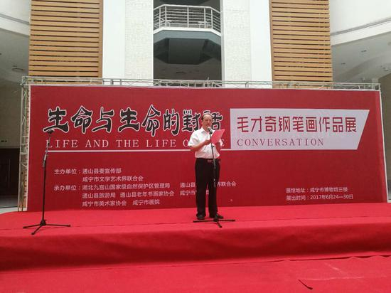 通山县委宣传部部长吴柏林主持开幕式