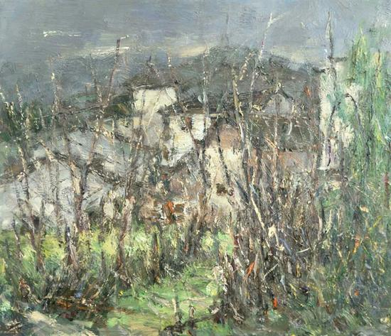 参展作品 黄海波《呈坎小景》