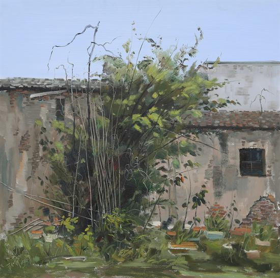 参展作品王红军《屋后生机》