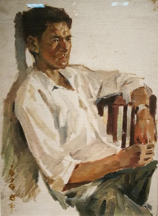 参展作品 李平秋《男青年》