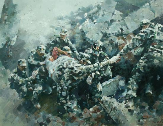 参展作品 李庆 施茜《爱的脊梁》